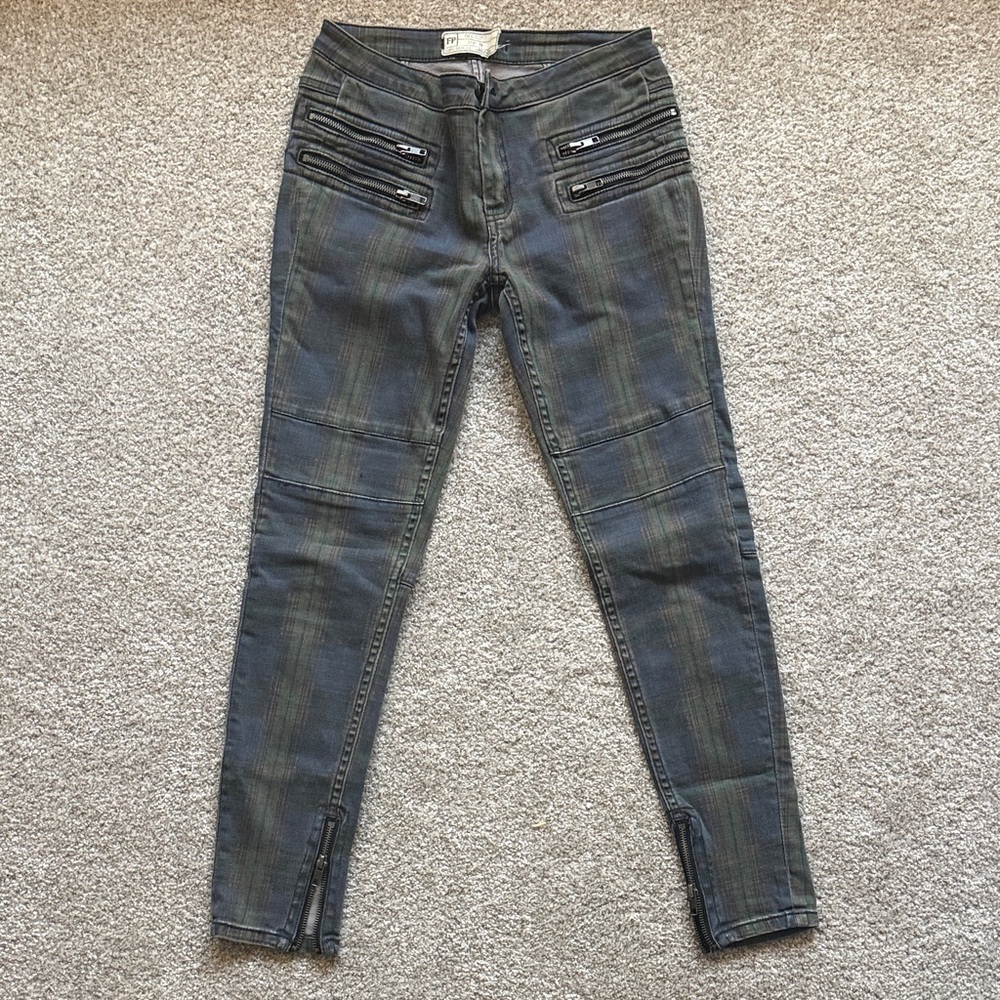 Free People Gray Skinny Jeans